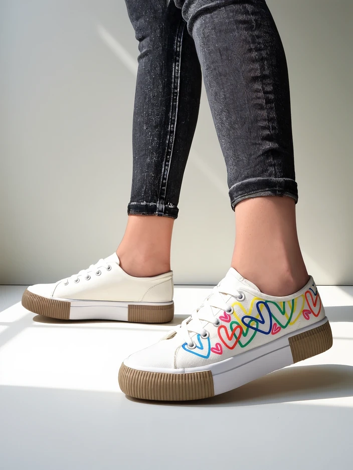 Royalfashion Naiste tenniset südame printiga Sercess