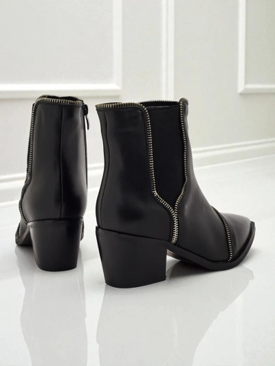 Naiste öko-nahast saapad jämeda kontsaga Omen Glade