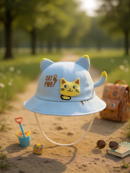 Royalfashion Children's Happy Patches Bucket Hat