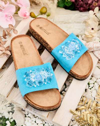 Royalfashion Naiste Villo rhinestone flip-flops