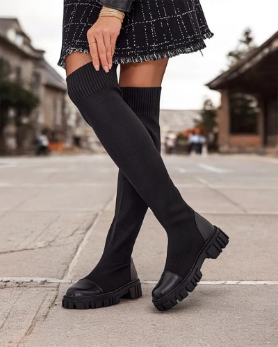 Royalfashion Women's slip-on Bison boots