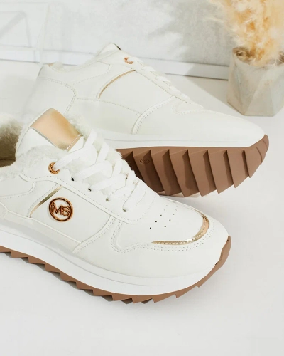 Royalfashion Warmed women's sneakers with fur Boris