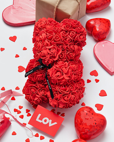 Red Rose Teddy Bear - Accessories