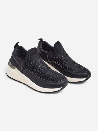 Женские спортивные слипоны Royalfashion с стразами Elera