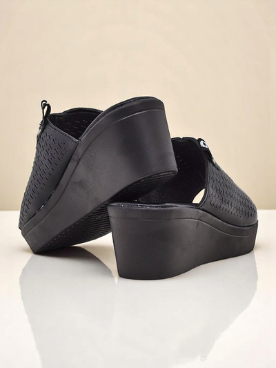 Royalfashion Women's Luna Wedge Heel Mules