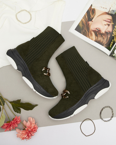 Naiste rohelised isoleeritud öko-suede saapad Cuzitta- Jalatsid