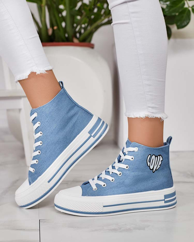 Royalfashion Women's sporty sneakers with print