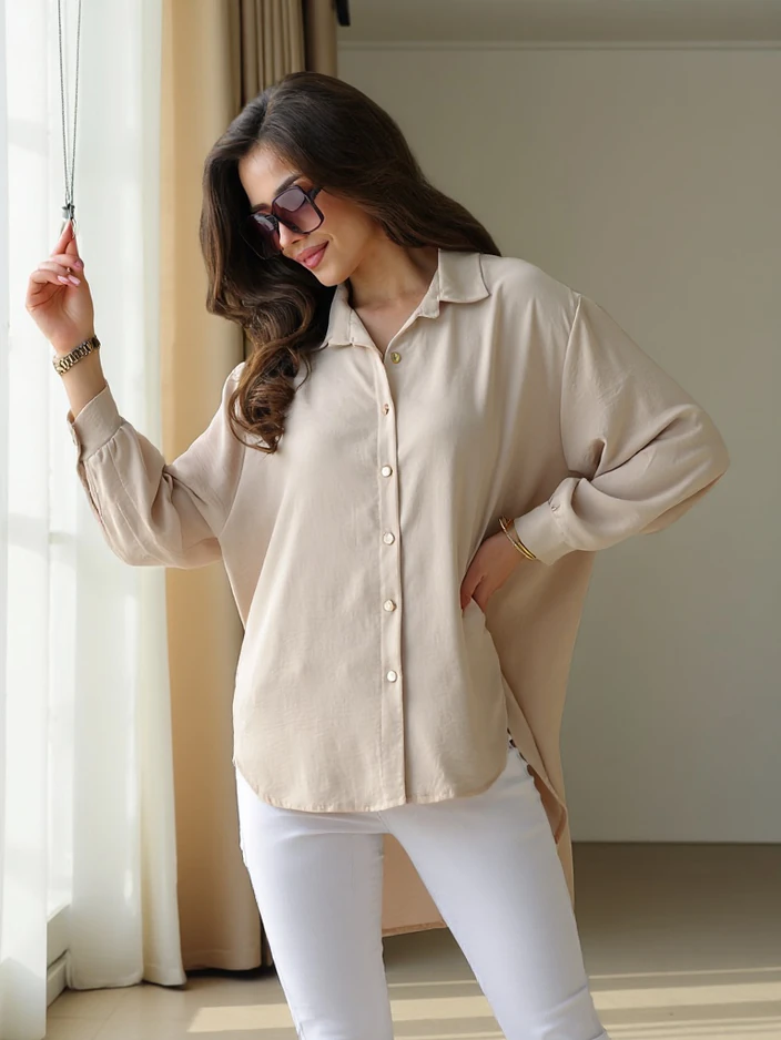 Royalfashion Long women's oversized shirt