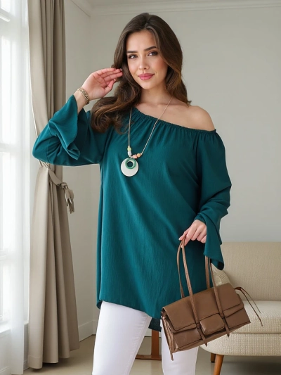 Блуза Royalfashion для женщин в испанском стиле с рюшами