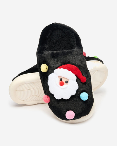 Royalfashion Christmas women's slippers in black Fertemse