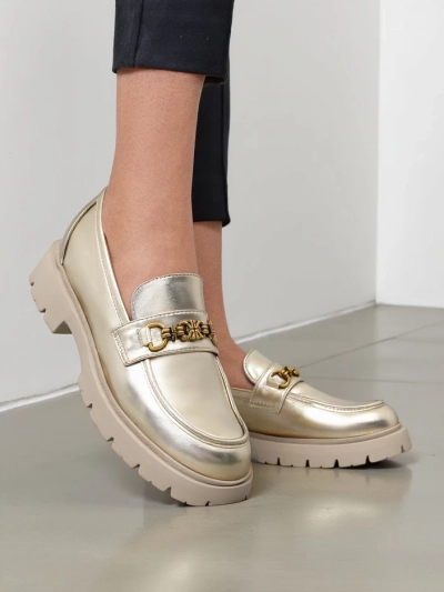 Royalfashion Women's moccasins gold-plated Goldlove