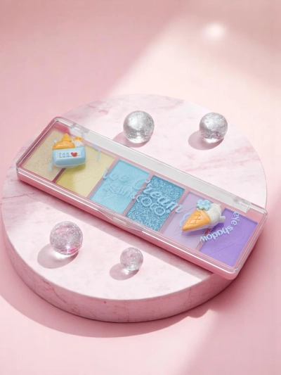 Kevin&Coco Palette 6 eye shadows with glitter Ice Cream