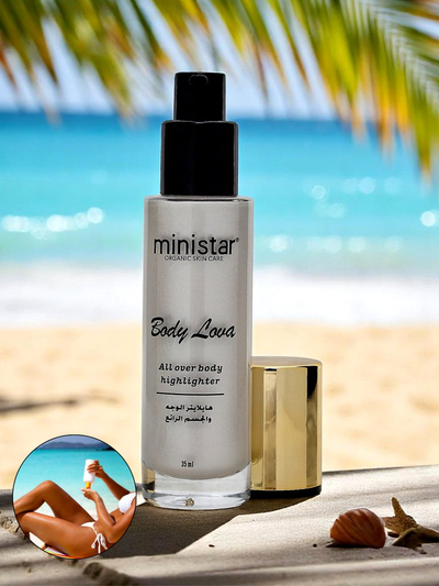 Minister Face and body highlighter in liquid form