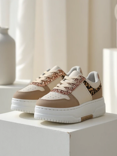 Royalfashion Women's sneakers with glitter Qisofi