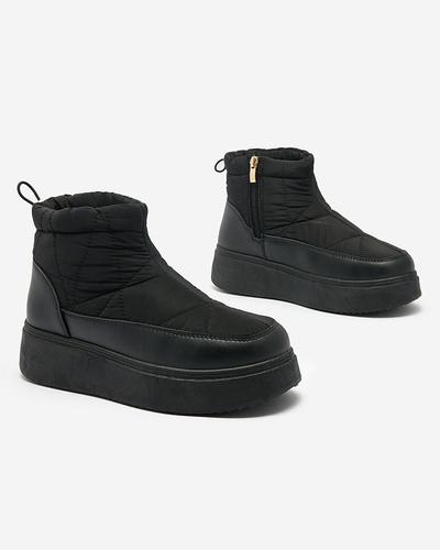 Royalfashion Naiste mustad liibuvad lumesaapad Armeda