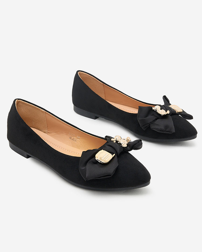 Royalfashion Women's ballerinas pointed toe with bow Retripo
