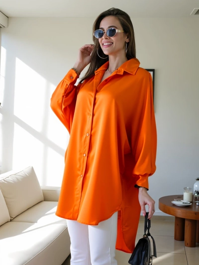 Royalfashion Long women's oversized shirt