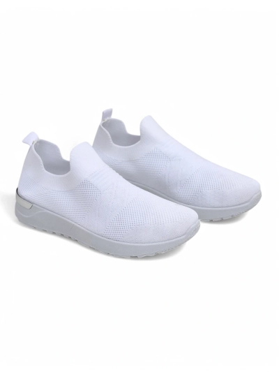 Royalfashion Women's Slip-On Fabric Sports Shoes Satet