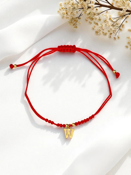 Women's bracelet with the letter W Wanderlust