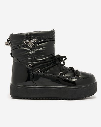 Royalfashion Women's slip-on boots a'la snow boots in black Nevsone