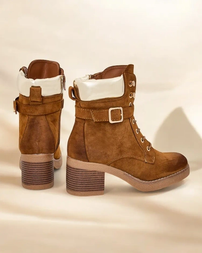 Royalfashion Women's low-heeled ankle boots Nedelin