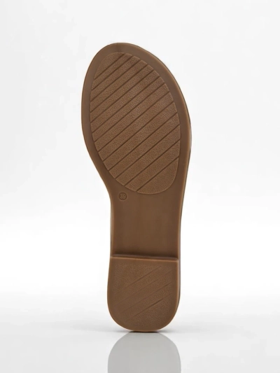 Royalfashion Women's Goldie Spark Flat Flip Flops