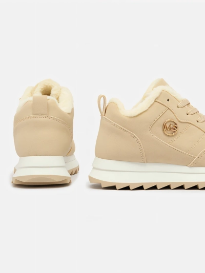 Royalfashion Beige Women's Insulated Sports Shoes Lahho