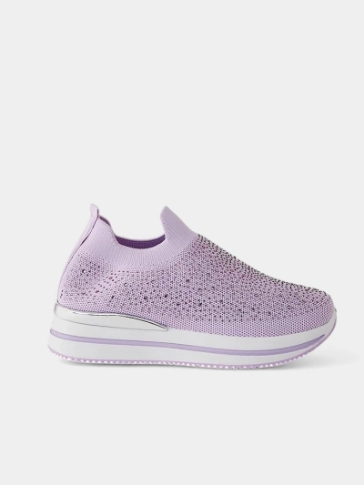 Royalfashion Slip-on women's sports shoes with rhinestones Adeq