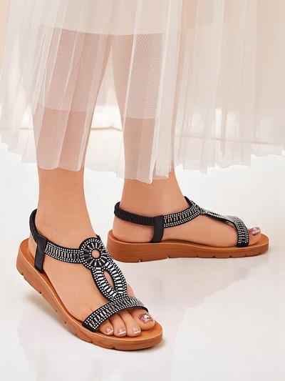 Royalfashion Женские сандалии с декоративными ремешками Ava Shine