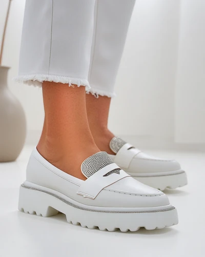 Royalfashion Женские мокасины с стразами Vinness