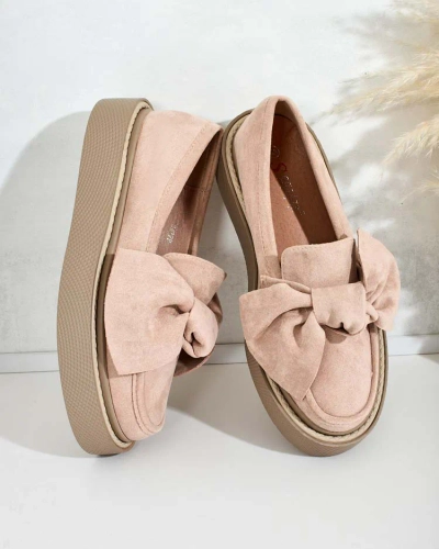 Royalfashion Women's half shoes with bow Eriz