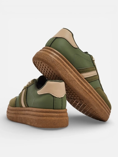 Женские Кроссовки Flora Зеленые Экологичные Удобные на Весну