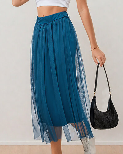 Royalfashion Naiste kahekihiline midi seelik