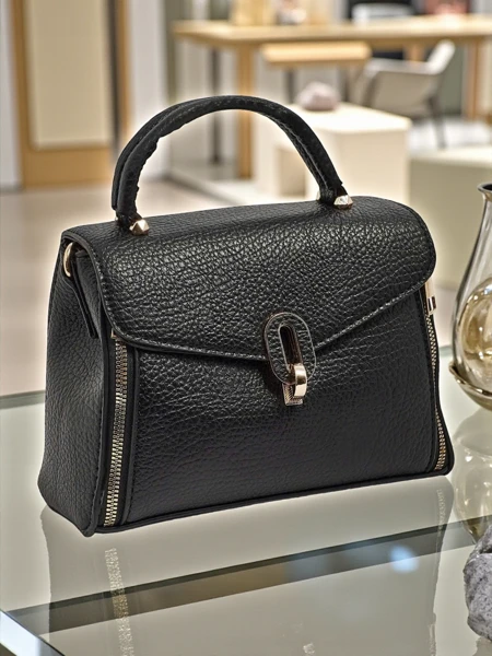 Small women's eco-leather handbag Celoura