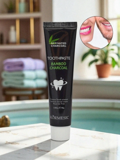 Whitening toothpaste with bamboo charcoal