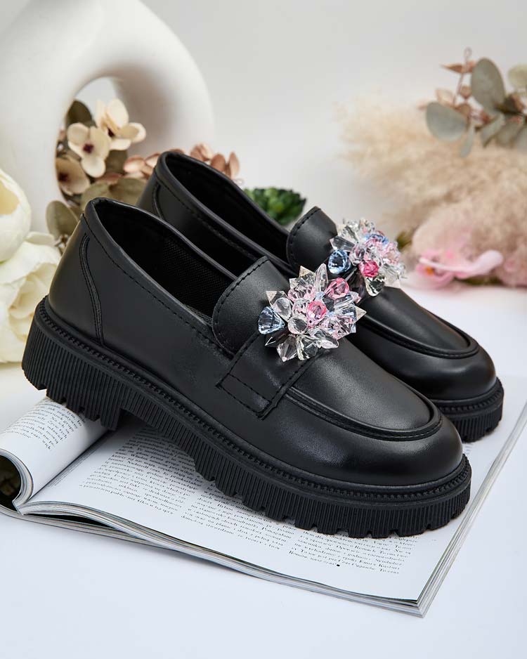 Royalfashion Naiste mokasiinid värviliste helmedega Karonia