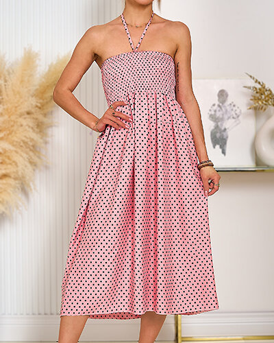 Royalfashion Женское платье в горошек длиной до колена