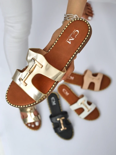 Royalfashion Женские сланцы на плоской подошве Maya Louise