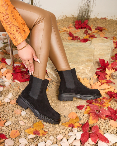 Royalfashion Mustad naiste isoleeritud Comfy Walk saapad