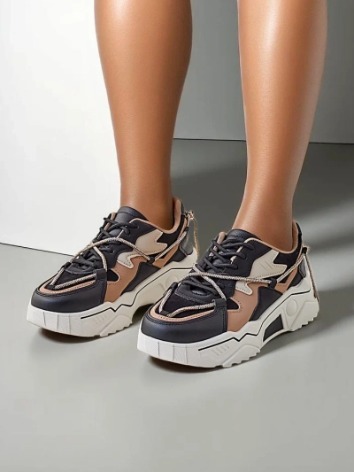 Royalfashion Women's Platform Sport Sneakers Viela