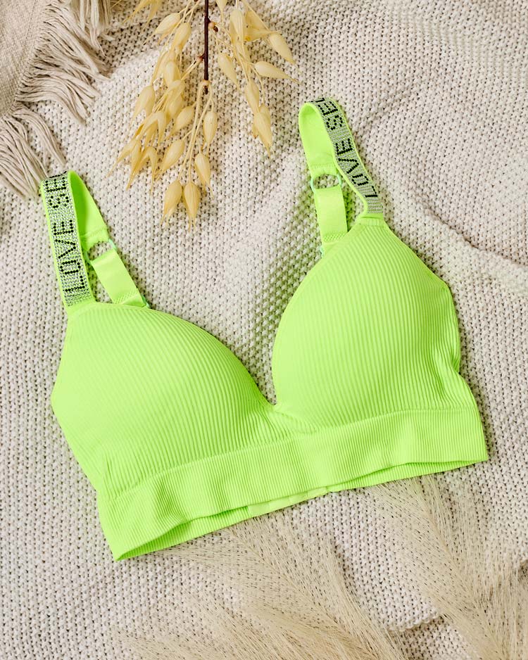 Royalfashion Women's ribbed bra