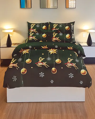 Royalfashion Рождественский комплект постельного белья 160x200 полный 3-ЧАСТИ