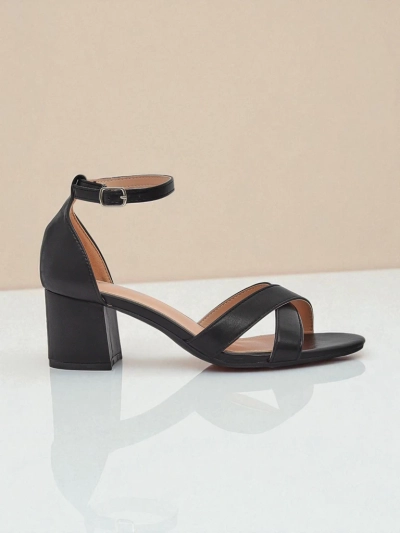 Royalfashion Women's block-heeled sandals Eleganza Strap