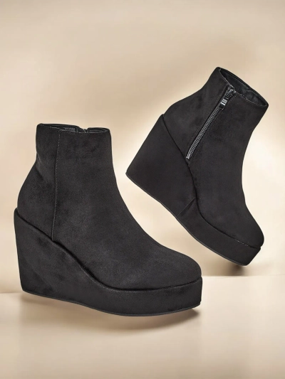 Royalfashion Virsigafa Femme Wedge Ankle Boots Sieffa