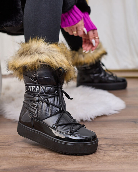 Royalfashion Mustad liibuvad a'la lumesaapad naistele Gomllo