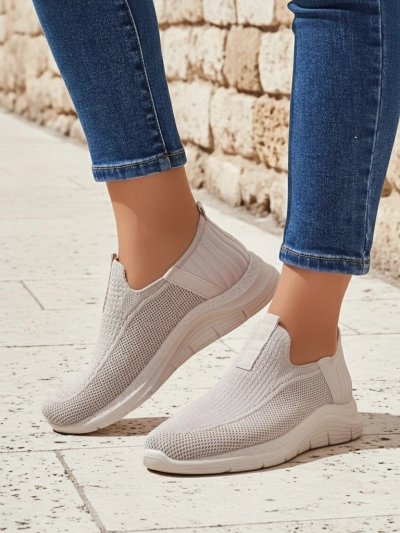 Livia Bianco Women's Sneakers – Mesh Shoes for Summer and Spring