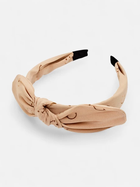 Royalfashion Детская повязка на голову с бантиком с принтом в виде улыбающихся лиц