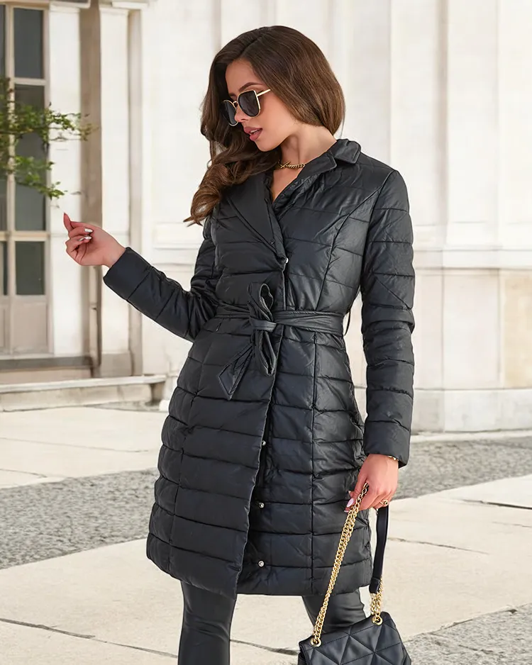 Women's Black Winter Jacket - Clothing