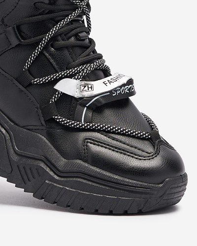 Черные кроссовки с утеплителем Pommie - Обувь