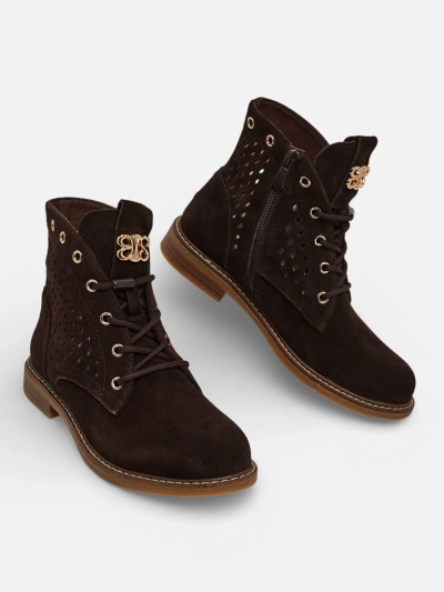 Ažuursed naturaalsest nahast naiste poolsaapad Aurelias